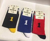 Детские носочки для мальчика BAYKAR Турция 3330-12 Синий черный| красныйБелый 26-28