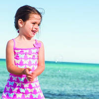 Детская пляжная туника для девочки Archimede Бельгия A407081 Розовый