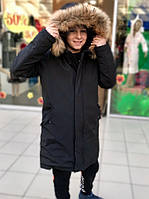 Модная детская куртка для мальчика Bomboogie Италия CK440V Черный ӏ Верхняя одежда для мальчиков 176