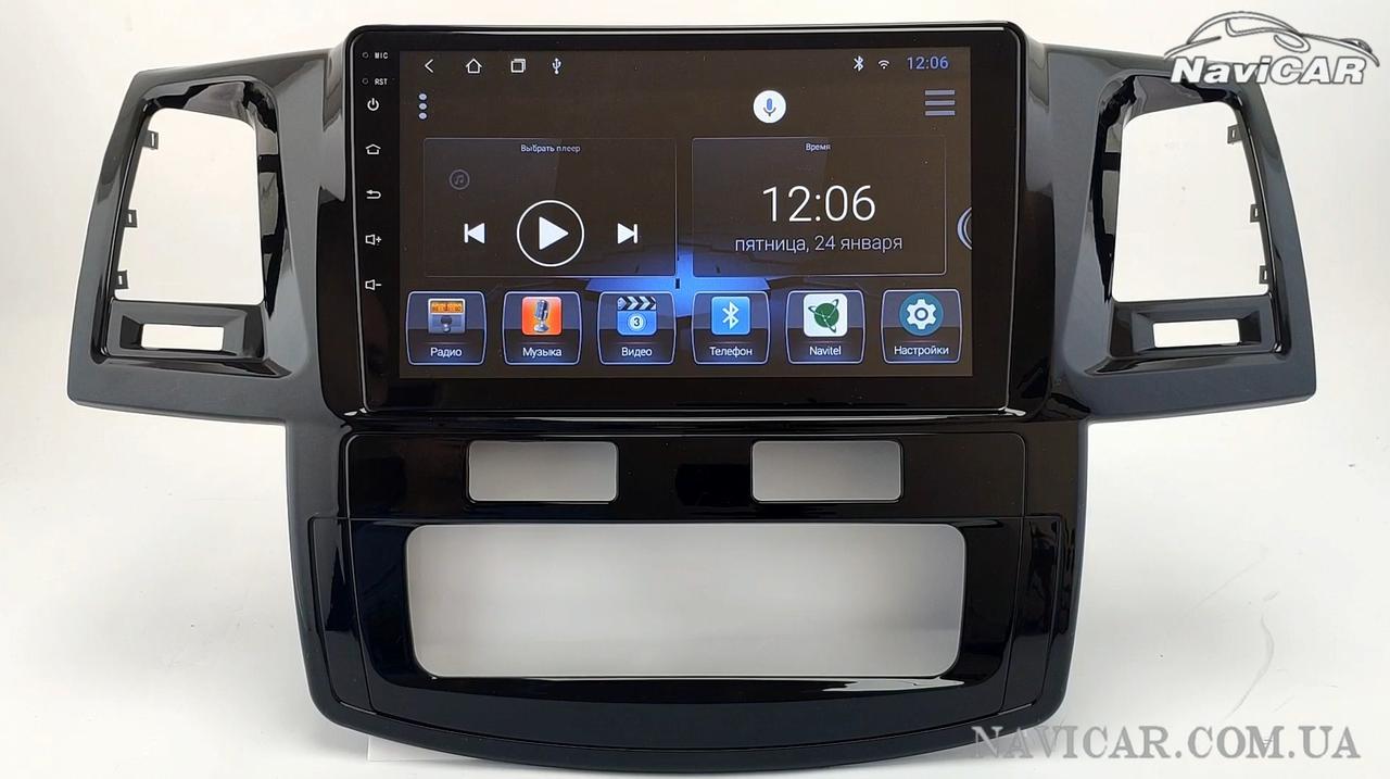 Штатна магнітола для Toyota Fortuner 2007-2014 (клімат контроль) на Android