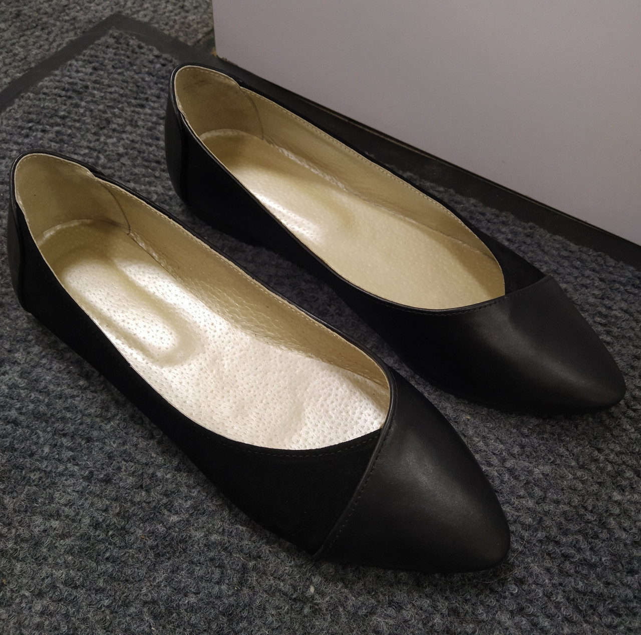 STTOPA Розміри 41-44. Балетки великих розмірів з натуральної шкіри. 166-4144 Чорні, фото 6