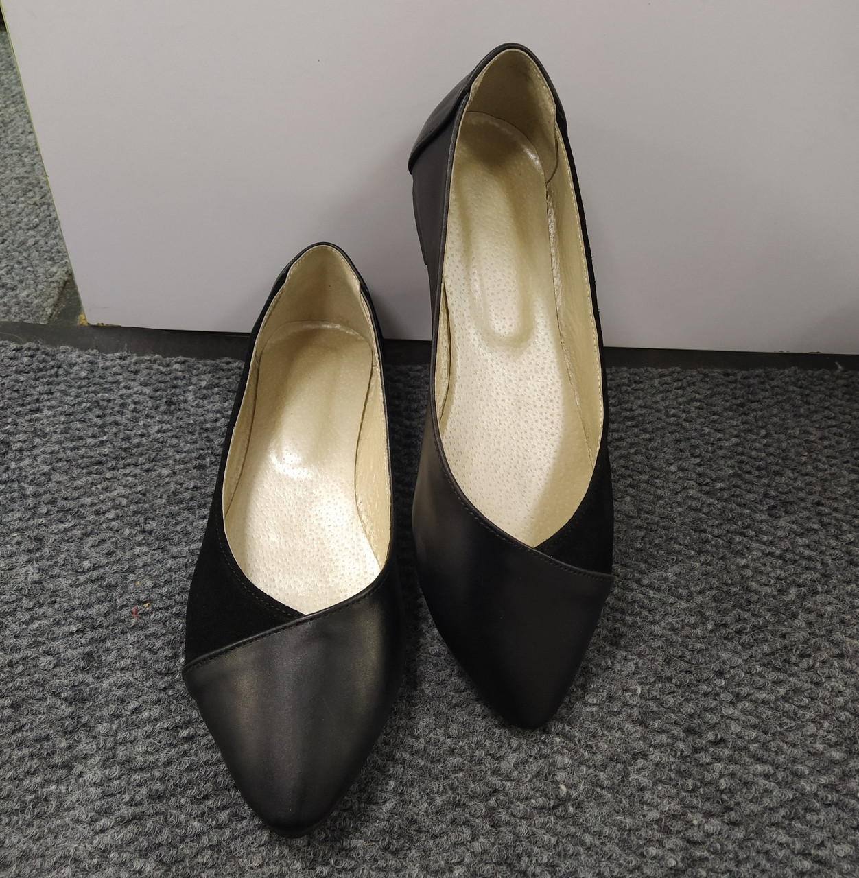 STTOPA Розміри 41-44. Балетки великих розмірів із натуральної шкіри. 166-4144 Чорні, фото 1