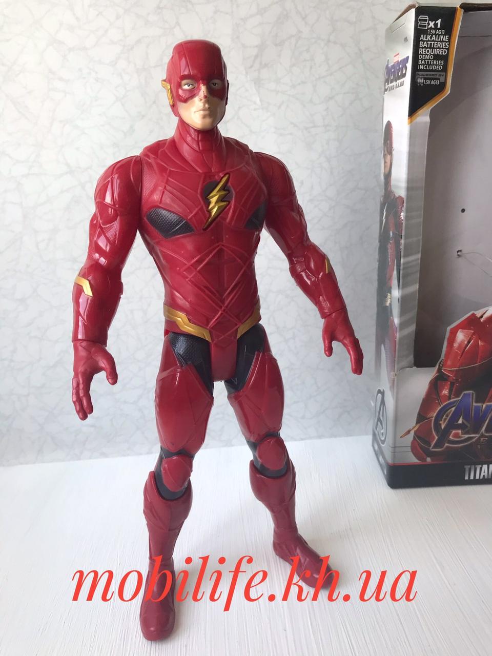 Велика Фігурка The Flash Marvel 29см/Рухомий/Звуковий Ефект/