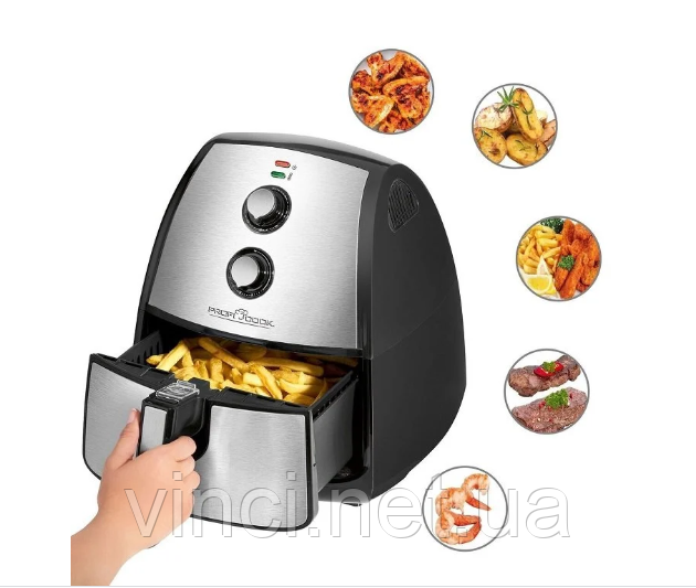 Фритюрниця PROFI COOK 1115H Фритюрниця Мультипіч аерофритюрниця Аерофритюрниця Фритюрниця безжирова
