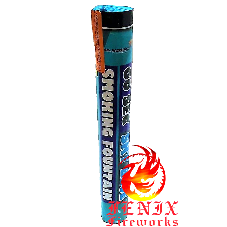 КОЛЬОРОВИЙ ДИМ БІРЮЗОВИЙ SKY BLUE (Ручна димова шашка) Smoke Bombs 60 секунд MA0512/SB