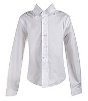 Нарядная детская рубашка для мальчика SILVER-SPOON Италия SS14B-1403-72-A Белый 146 см