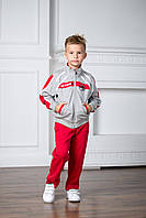 Детский спортивный костюм для мальчика BRUGI Италия YF4Z Серый весенний осенний демисезонный