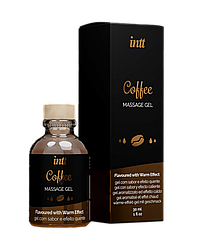 Їстівний масажний гель для інтимних зон зі смаком кави Intt Coffee, 30 мл.