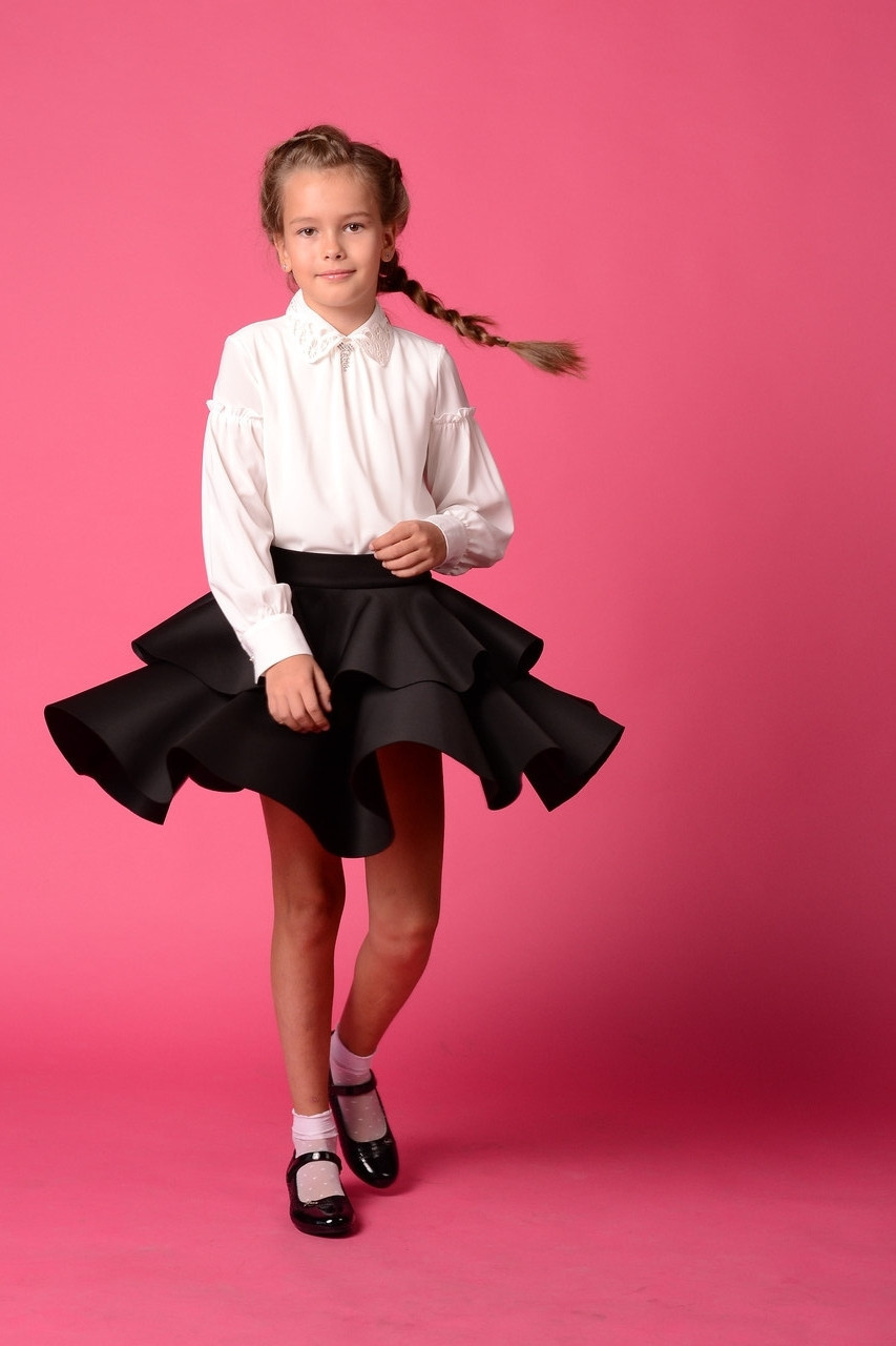 Нарядная Школьная Юбка для Девочки в Два Яруса BAEL Украины Сурфинии ...