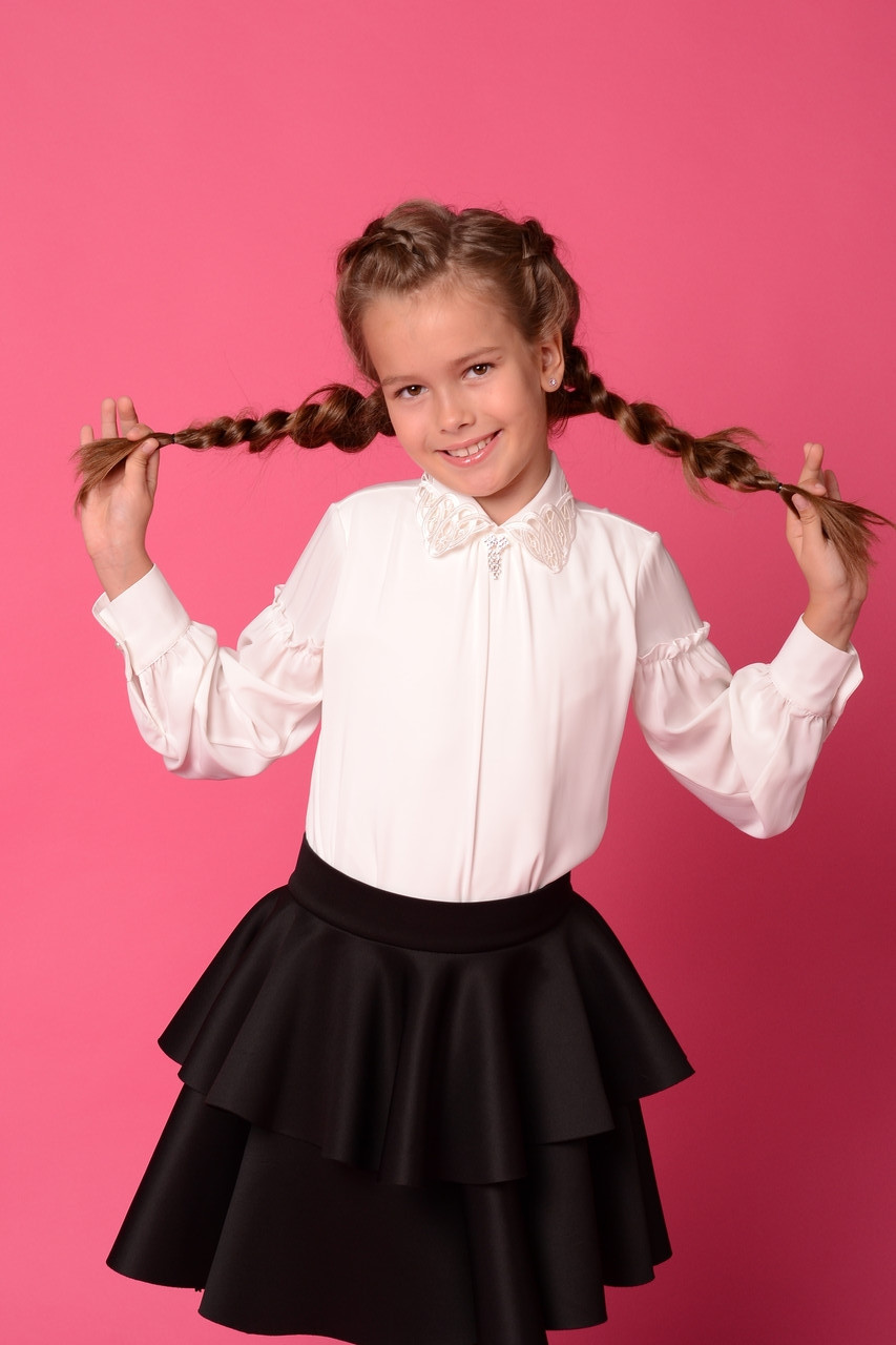 Нарядная Школьная Юбка для Девочки в Два Яруса BAEL Украины Сурфинии ...