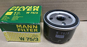 Оливний фільтр Renault Scenic 2 1.4-1.6 16 V (Mann W75/3) (висока якість)