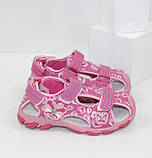Сандалі для дівчинки. Босоніжки для дівчинки спортивні Сандалі дитячі Взуття дитяче, 29 розмір (рожеві), фото 4