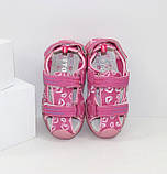 Сандалі для дівчинки. Босоніжки для дівчинки спортивні Сандалі дитячі Взуття дитяче, 29 розмір (рожеві), фото 5