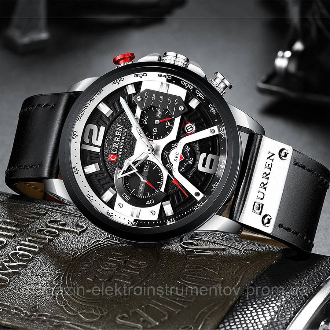 Часы Curren TITANIUM Black-Silver с титановым корпусом 100% Оригинал! - фото 3 - id-p1158322997