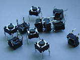 Мікрокнопка тактова Китай 6x6mm 4.3 mm для пультів, dj контролерів, фото 2