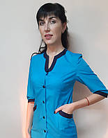 Жіночий медичний костюм Веселка котон 42 розмір три чверті рукав