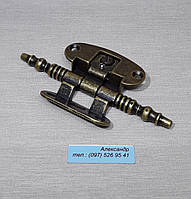 Петля меблева декоративна бронза Bosetti Marella F220709 50 мм x 80 мм