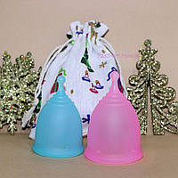 Менструальні чаші S і L з мішечком для зберігання