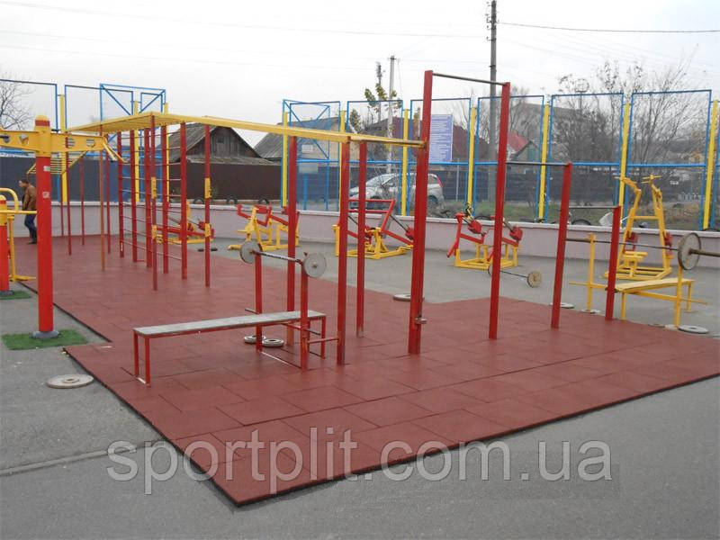 Гумова плитка для спортивних майданчиків