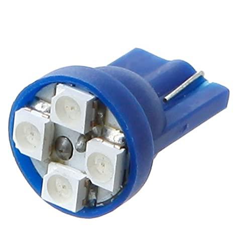 T10 4-SMD LED W5W лампочка автомобільна - синій колір