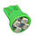 T10 4-SMD LED W5W лампочка автомобільна - зелений колір, фото 2
