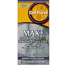 Інозитол IP-6, Nature's Way "Cell Forte MAX3" з грибом майтаке та котячим кігтем, 1020 мг (120 капсул)