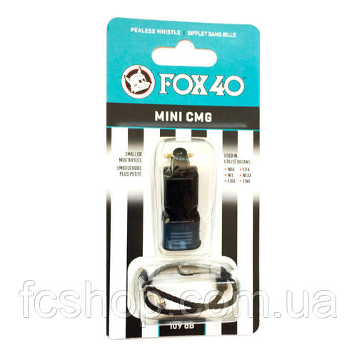Свисток FOX 40 Original Whistle Mini CMG 9407-0008, Чорний, Розмір (EU) — 1SIZE