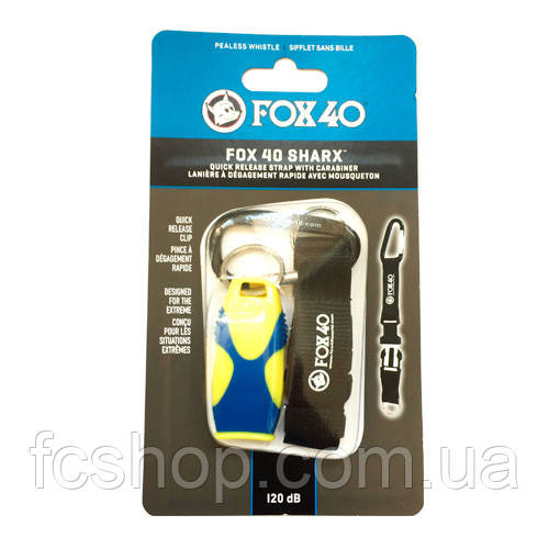 СВІСТОК FOX 40 ORIGINAL WHISTLE SHARX 7929-0200, Жовтий, Розмір (EU) — 1SIZE, фото 1