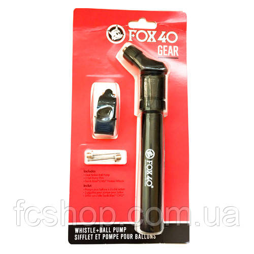 Набір тренера ( свисток + насос) FOX 40 Gear 6906-0000, Чорний, Розмір (EU) — 1SIZE