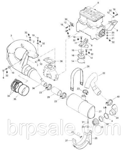 Вихлопної шланг Sea-Doo BRP HOSE EXHAUST, фото 1