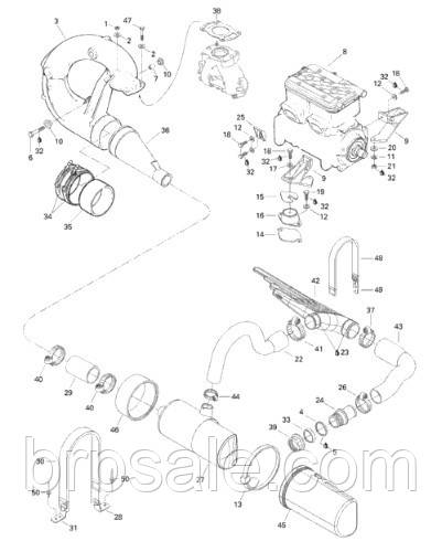 Вихлопної шланг Sea-Doo BRP Hose exhaust, фото 1