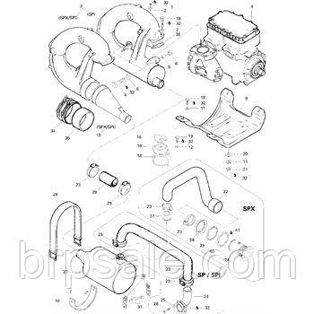 Вихлопної шланг Sea-Doo BRP Hose exhaust