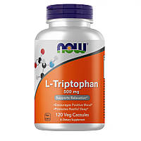Аминокислота NOW L-Tryptophan 500 mg, 120 вегакапсул