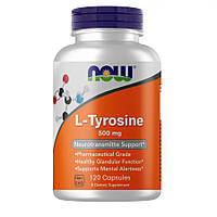 Аминокислота NOW L-Tyrosine 500 mg, 120 капсул