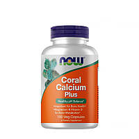Витамины и минералы NOW Coral Calcium Plus, 100 вегакапсул