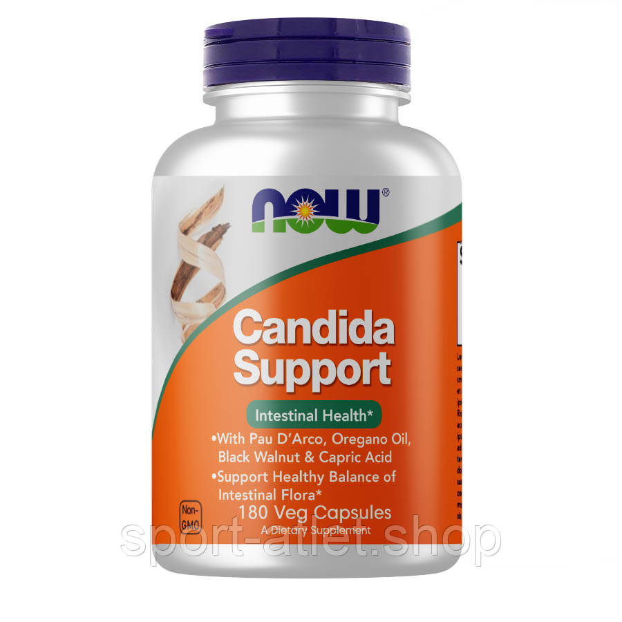 Натуральна добавка NOW Candida Support, 180 вегакапсул