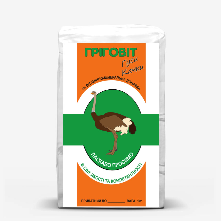 Премікс для молодняка страусів 1-4 нед., – 1 %, фото 1