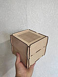Дерев'яна скринька, коробка для вишивання бісером, нитками. Заготівка для декупажу, фото 7