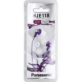 Навушники Panasonic HJE118 мр3 вакуумні фіолетові violet