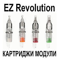 Картриджи модули EZ Revolution тату, перманентный макияж, татуаж, cartridges, Kwadron, квадрон
