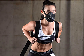 Тренувальна маска для витривалості маска для тренування дихання Phantom Training Mask Black (Оригінал), фото 6