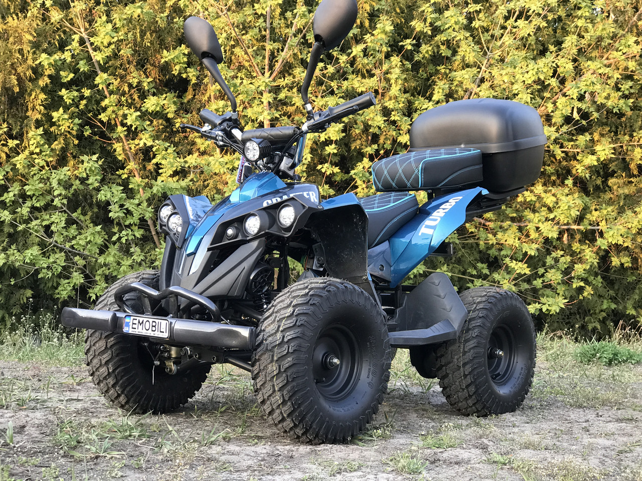 Електроквадроцикл CRAFTER TURBO 48 V 1000 W, з двома сидіннями, знімний бокс, LED передні фари, сигналізація, фото 1