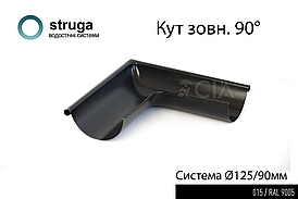 Кут зовнішній 90* 125/90 STRUGA