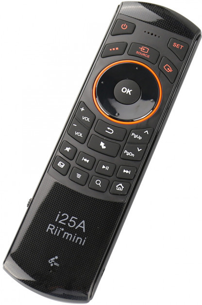 Клаіатура Rii Mini i25a з гіроскопом та мікрофоном, 2.4 Ghz, Укр/Рос букви, Air Mouse QWERTY Keyboard