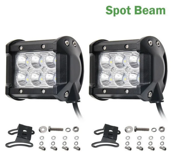 Автофара LED на дах 6 LED 5D-18W-SPOT 95х70х80 | Світодіодна фара на 6 лампочок ближнього світла