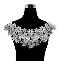 Жіночий білий нашивних комір квітковий принт