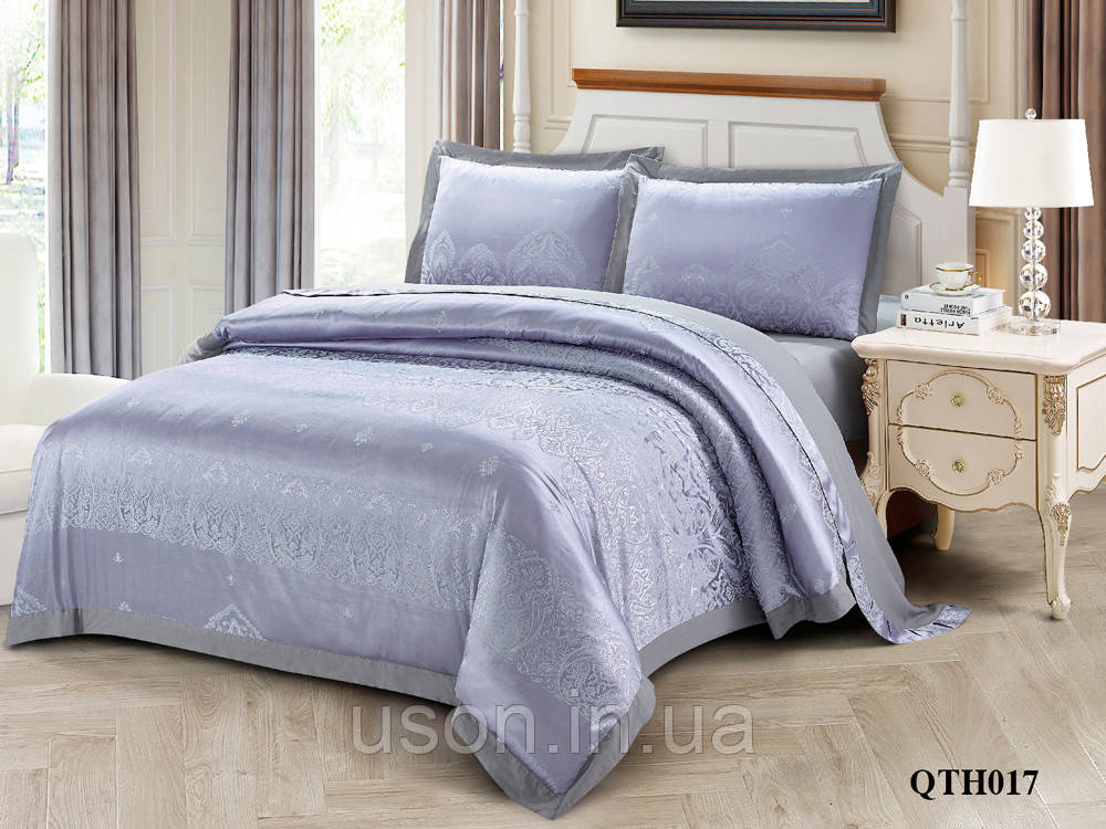 Комплект постільної білизни з жаккарда однотонного ТМ Love you 2-53, фото 1