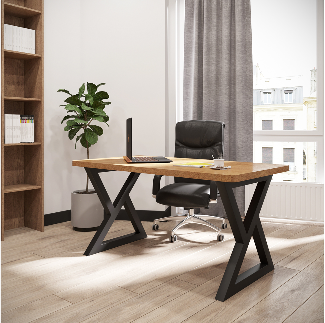 Стіл прямий прямокутний у стилі лофт Спай Метал-Дизайн, фото 1