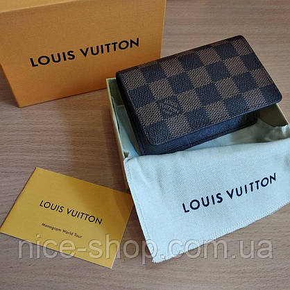 Візитниця-картхолдер Louis Vuitton шкіра в коробці, фото 3