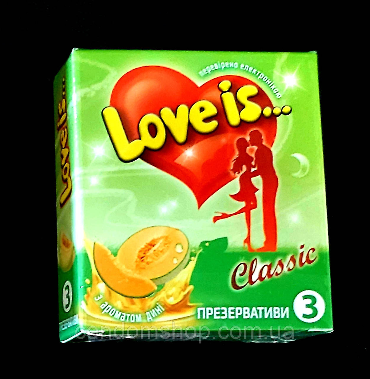 Презервативи Love is преміум із ДИНЕЙ І коміксом-вкладкою.Великобританія, 3 шт.Преміум сегмент!, фото 1